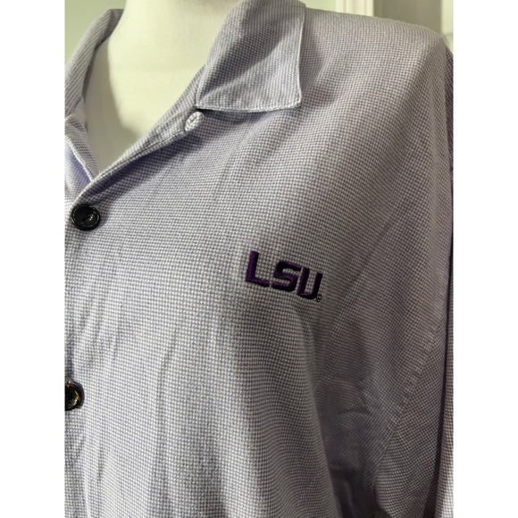 LSU Chillwear Button-Up Performance‎ Shirt Men's XL - Picture 9 of 10